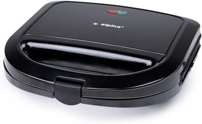 Tosti Apparaat Grill - Sandwich Maker - Snelle Maaltijden - Antiaanbaklaag Grillplaten - 23x226x77 cm - Zwart