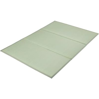 VEVOR Japanse Tatami Mat Opvouwbare Japanse Tatami Matras 2108 x 1397 mm (Natuurlijk Rietgras), Vloermatras met Rug, Futon Matras voor Slapen Meditatie Yoga