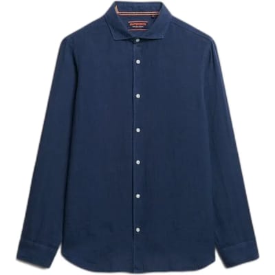 Superdry Vacation Linnen LS Overhemd Heren - Maat XL