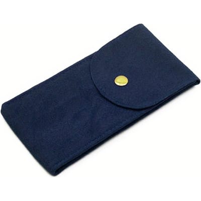 Sac de Rangement pour Montre Haut de Gamme avec Fermeture Éclair, Portable en Polaire, Anti-Rayures pour Montre-Bracelet avec Bouton Pression et Pochette Épaissie pour Montre bleu