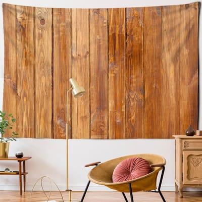 Houtnerf Wandtapijt Wandhanger Imitatie Origineel Ecologisch Houten Hippie Fantasy Boerderij TV Achtergrond Huisdecoratie 150x100CM