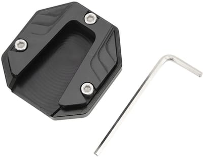 Dailygoods- Zijstandaardplaat Hoge Weerstand - Motorstandaard Achterwiel - Slijtvast - Aluminiumlegering - Stabiliteit - Groot Oppervlak