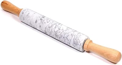 Deegroller Marmer - Bakroller - Bakken Taarten - Natuurlijk Koel - 45cm - Natuursteen