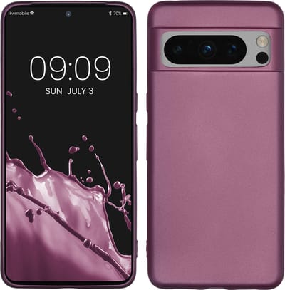 kwmobile telefoonhoesje geschikt voor Google Pixel 8 Pro - Hoesje voor smartphone - Back cover in metallic lila