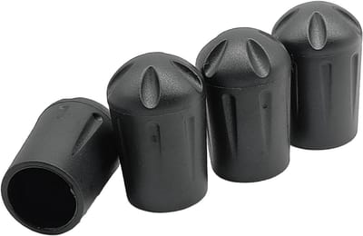 Stoelbeenbeschermers - Meubelpootdoppen Vloerbeschermers - Vloeren Beschermen - Schokabsorberende Technologie - 13 cm - Zwart