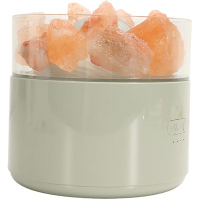 Aroma Lamp Luchtbevochtiger Kleurrijk Comfortabel Multifunctioneel Kristalzout Licht Diffuser DC5V 200ML groen