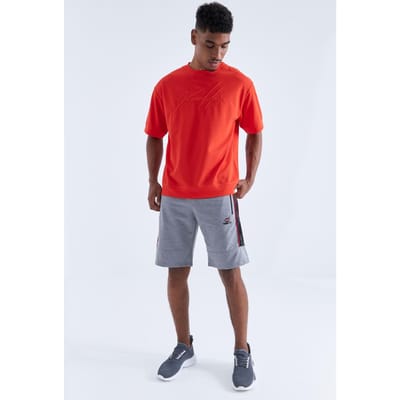 Heren Gestreepte Jersey Korte Broek