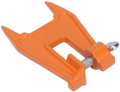 Dailygoods- Kettingvijl - Bankschroef - Beugel - Klem - Oranje - Voor Kleine Kettingzaag - Tuinieren