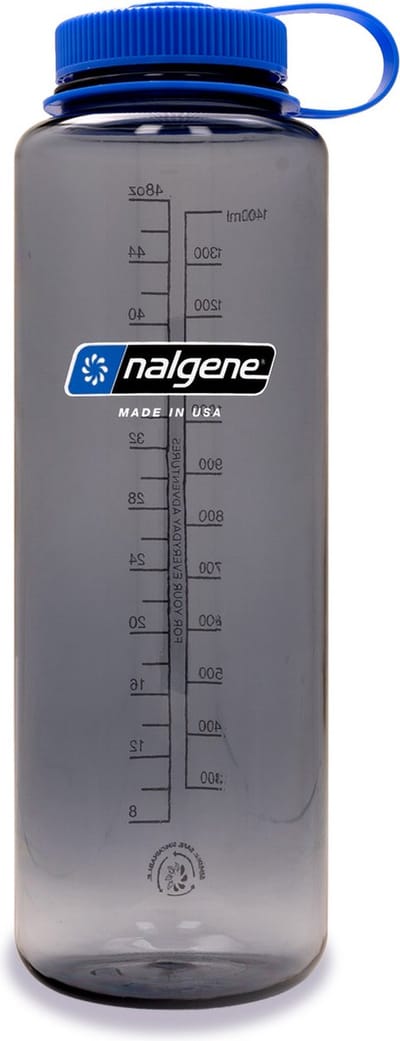 Nalgene - Wide Mouth Bottle - drinkfles - waterfles - lekvrij - 1500ml - BPA free - SUSTAIN - Gray
