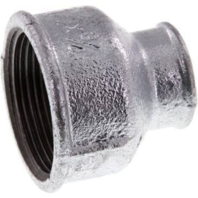 Rp 1 1/2'' x Rp 3/4'' Verzinkt Gietijzeren Ronde Sok 25 Bar