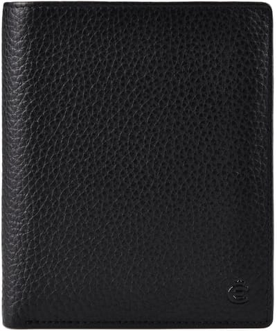 Esquire Leren Portemonnee Texas RFID Wallet Vertical Black Zwart