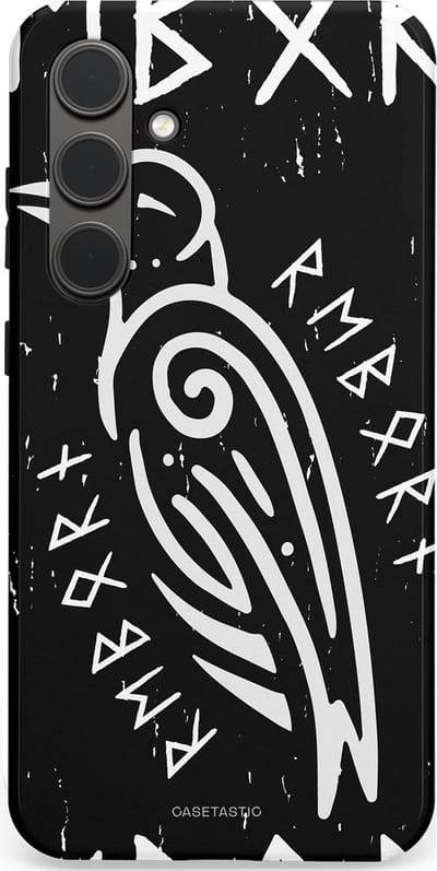 Casetastic Hoesje Geschikt voor Samsung S24 Plus - Stijlvolle Beschermende Duo-layer Case - Runische Symboliek