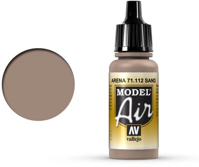 Vallejo Hobbyverf Acrylverf - 71112 Model Air UK Sand - Acryl Verf flesje - 17 ml