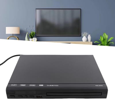 Mini DVD Speler - Tv Mediaspeler - Films Kijken - HD Beeldkwaliteit - Compact Formaat - Zwart
