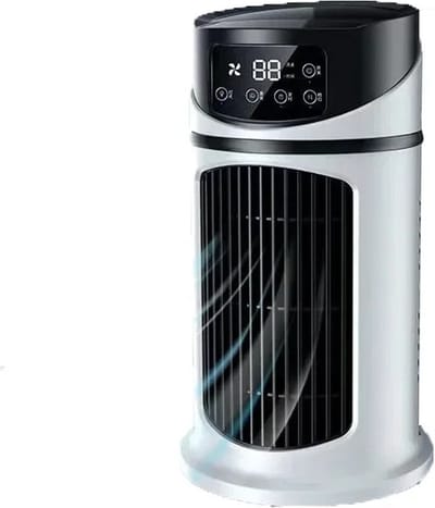 Mini Airco - Ventilator Koeler - Persoonlijke Verkoeling - Stille Werking - 300 ml Tank - Wit