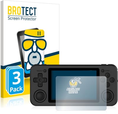 BROTECT - Screenprotector voor Anbernic RG351P - Folie Beschermfolie Beschermglas matte 3 Stuks