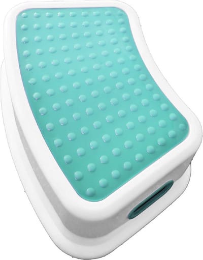 Antislip Kruk Opstapje | Krukje | Zitje | Toiletkrukje | Opstapkruk Opstapkrukje | Voetverhoger | Anti Slip Opstap | Geschikt voor WC Badkamer Keuken | Cyaan