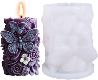 3D Vlinder Kaarsen Mallen van Silicoon voor Aromatherapie, Epoxy Hars en Gieten - Perfect voor Creatieve Kaarsenmakerij