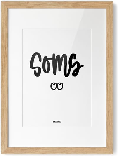 Fabrikten Tekstposter Soms - A4