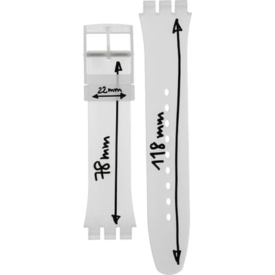 Swatch Plastic - Originals Large (41mm) SUO/SO29/SO32 ASUOW152 SUOW152 Drawing Horlogeband