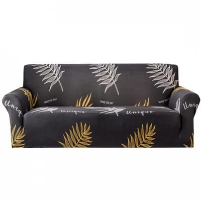 Housse de canapé élastique combinée tout inclus housse universelle toutes saisons tissu antidérapant combinaison anti-salissure serviette de canapé 0.9x1.4m  single gray