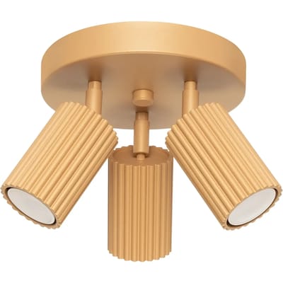 Sollux Lighting Plafondlamp Karbon - GU10 - gouden - aluminium - 18x19.5x19.5cm