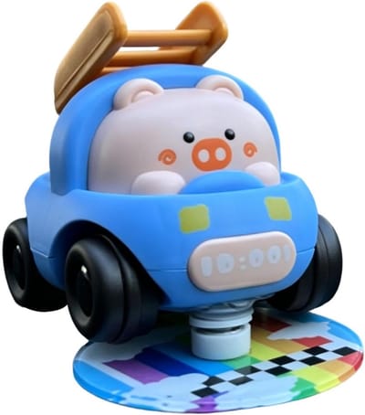 Dashboard Ornament - Voertuigdecoratie Auto - Auto Interieur Verfraaien - Dynamisch Drift Mechanisme - 10x10x5 cm - Blauw