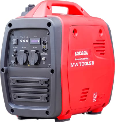 Geluidsarme benzine inverter generator 3,8 kW 230 V MW Tools BGI38SM