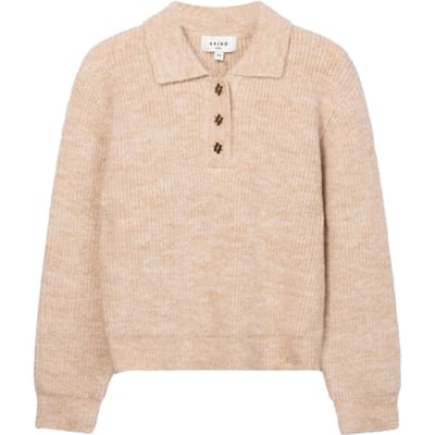 Ai&Ko Doux Wp 350 G Truien & Vesten Meisjes - Sweater - Hoodie - Vest- Beige - Maat 152