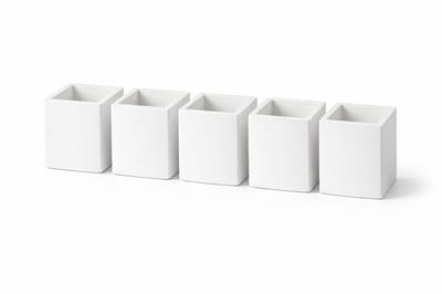 Plantenpotten - indoor tuin kweeksysteem mini-broeikas tafeldecoratie bureau (set van 6, plantenpotten)