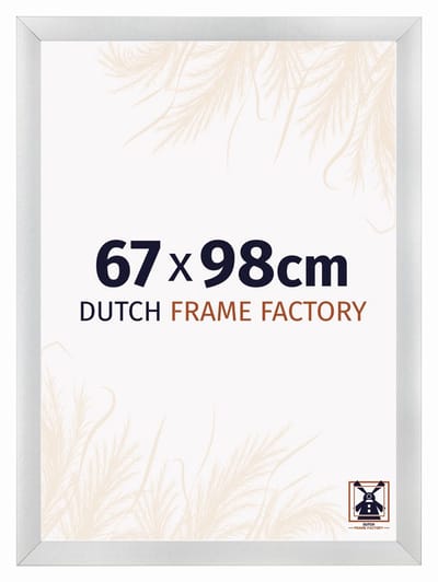 Fotolijst 67x98 cm - MDF - Zilver Mat - Praag