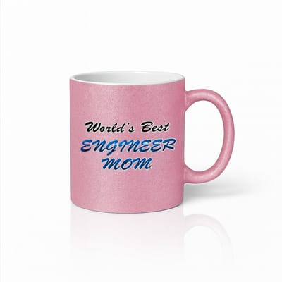 Roze World's Best Engineer Mom Mok - Kleurrijke Koffiebeker - Cadeau voor Beste Moeder & Ingenieur