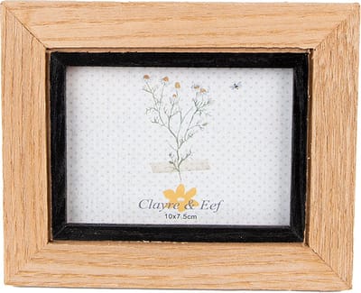 Clayre & Eef Fotolijst 7x10 cm Bruin Zwart MDF