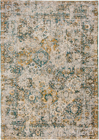 Wasbaar Binnen & Buiten Vloerkleed - 140 x 200 cm - Louis De Poortere Bakthiari Fener - Laagpolig Tapijt - Gerecycled PET - Made in Belgium - Circulair