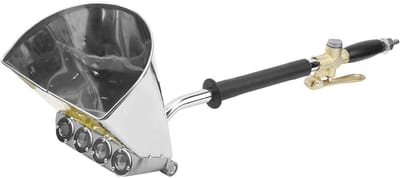 Cosensi- Mortelspuit RVS - 4 Spuitgaten 18 mm - Koperen Drukventiel - Hoge Capaciteit - Efficiënt - Gemakkelijk Schoon te Maken - Spuitpistool