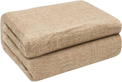Jute zak - Opbergzakken - Tuin opslag - Vorstbescherming planten - 100x500 cm - Bruin