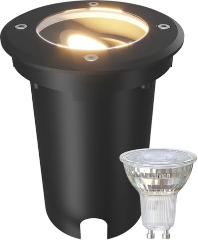 Ledvion LED Grondspot Buiten IP67 3W 230V 345Lm 2700K GU10 dimbaar wit
