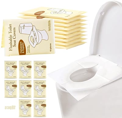 Verkrijgbaar: 180 Stuks Wegwerp Toiletbedekking Papier - Hygiënische Toilet Pads voor Winkels, Ziekenhuizen en Kantoren, 43 x 35.5 cm, Ideaal voor Reizen en Dagelijks Gebruik