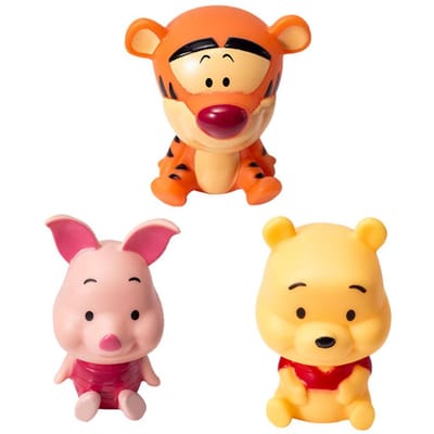 3 Stuks/Partij Disney Cartoon Verjaardagstaart Topper Decor Schattige Winnie de Poeh Varkentje Teigetje Ornament voor Feestartikelen Jongens Meisjes Cadeaus beige