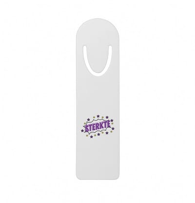 Hacebo® - Sterkte metalen boekenlegger - Beterschap - motivatie - beterschap cadeau - kado - moeilijke tijd Bladwijzer boekenleggers - 12.7 cm x 3.2cm