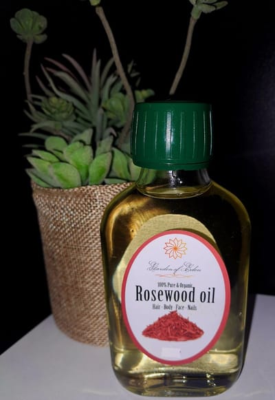 Pure organic rozenhout olie 100 ml voor huid en haar, nagels en gezicht - rosewood oil - massage olie - body olie - rozenhoutolie - druivenpit olie, druivenpitolie - nagelolie - haarolie