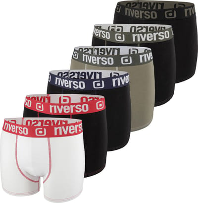 riverso Heren Boxershorts RIVOle 6-Pack Veelkleurig S