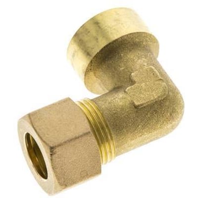G 1/2'' x 14mm Messing L-Knelfitting 90 graden 89 Bar DIN EN 1254-2