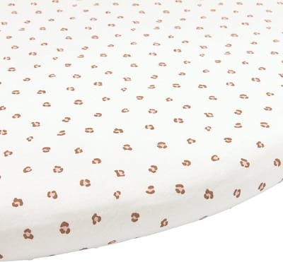 Meyco Baby Mini Panther Hoeslaken Boxmatras Rond - Soft Pink - 90/95cm