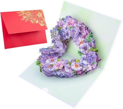 Verjaardagskaarten voor vrouwen en moeders, 3D pop-up bloemenwenskaarten voor Valentijnsdag en Moederdag, perfect cadeau voor vriendin en moeder