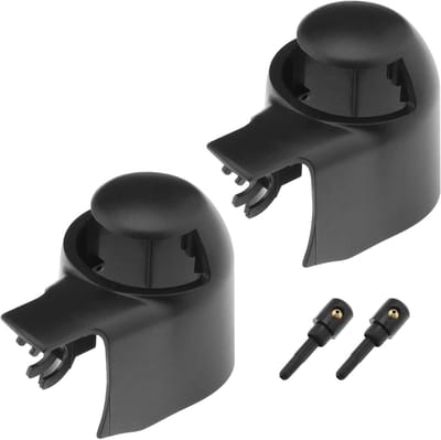 Allecto- Auto Voorruit Achter Wisser Arm Cap & Ruitenwisser Nozzle - 2 STKS - Compatibel met Passat B6/B7 - Tiguan MK1 - Roomster Fabia Combi