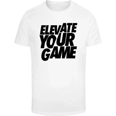 Mister Tee - Elevate Your Game Heren Tshirt - M - Wit