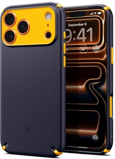 Spigen Nano Pop Hybrid Hoesje Geschikt voor iPhone 17 Pro Max | Back Cover | MagSafe Compatibel | Schokbestendig | Navy Blauw