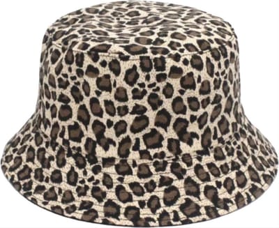CHPN - Hoedje - Vissershoedje - Bucket Hat - Vissershoedje - Panterprint - Gebroken wit - One size - Festival accessoire - Zonnenhoedje