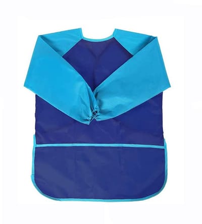Dailygoods- Speelschort Waterdicht - Keukenschort Kind - Kinderschort met Mouwen - Schilderij Smock - 3 Zakken - Lichtgewicht Nylon